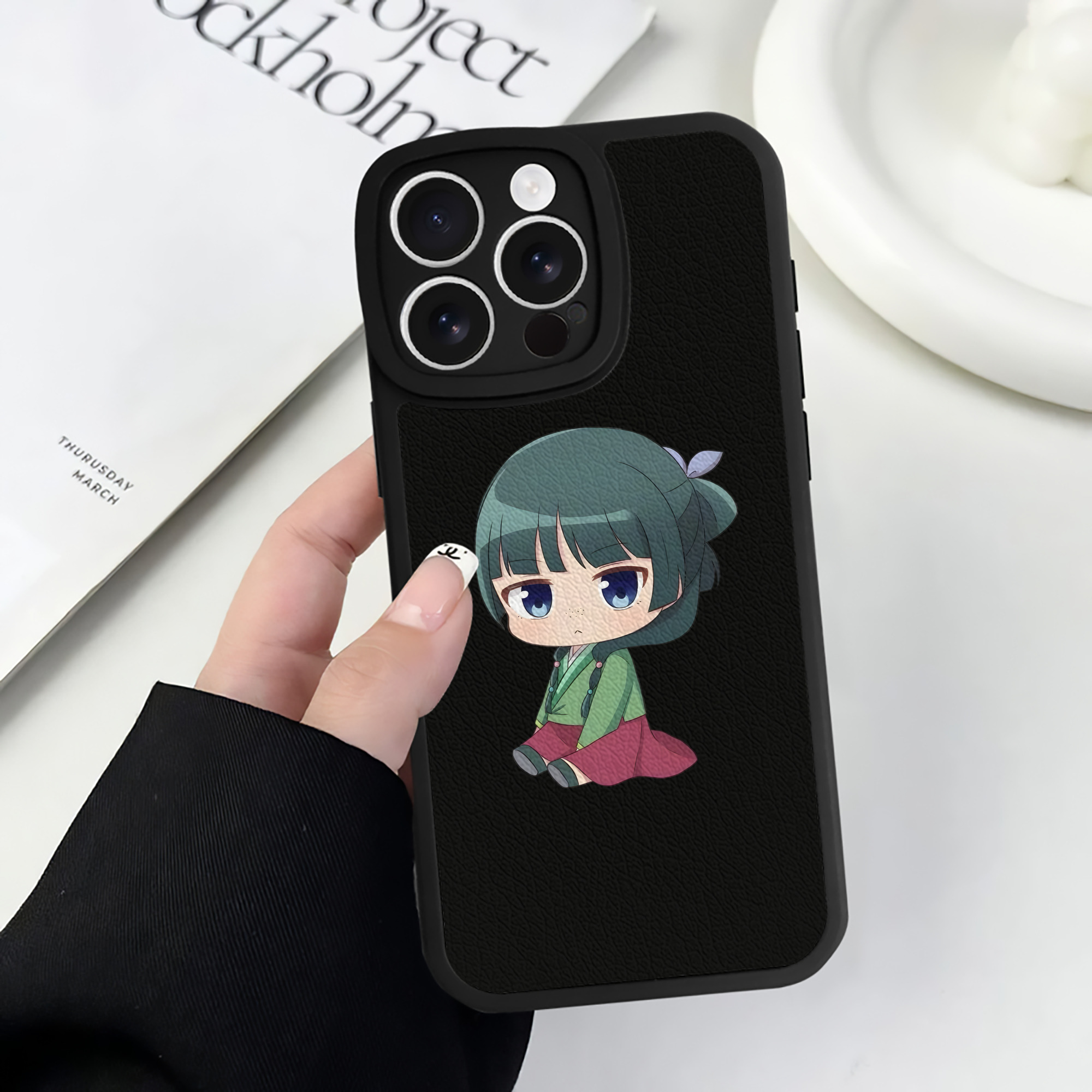 薬屋のひとりごと The Apothecary Diaries 【iPhone 16シリーズ対応】シリコンスマホケース（レザー調） 材質：シリコン